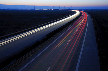 A38 motorway near Leipzig, Saxony, Germany, Europe