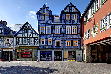 Crooked house, Idstein, German Half-Timbered House Road, Rheingau-Taunus district, Hesse, Germany, Europe