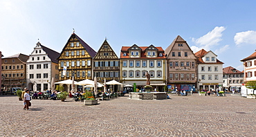 Marketplace, Bad Mergentheim, Baden-Wuerttemberg, Germany, Europe