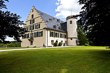 Schloss Rosenau Palace with park, Coburg, Upper Franconia, Bavaria, Germany, Europe