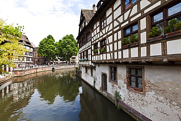 Half-timbered houses, Gerber Quarter, Petite France, Strasbourg, Alsace, France, Europe