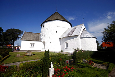 Nylars Kirke, round church, Bornholm, Denmark, Europe