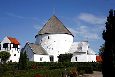 Nylars Kirke, round church, Bornholm, Denmark, Europe