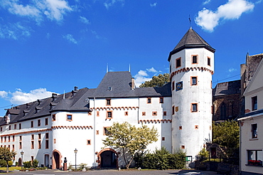 Schloss von der Leyen Castle in Kobern-Gondorf on the lower Moselle River, Rhineland-Palatinate, Germany, Europe