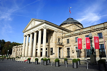 Kurhaus Spa Hotel and Casino, building in neoclassical style, Wiesbaden, capital of Hesse, Germany, Europe