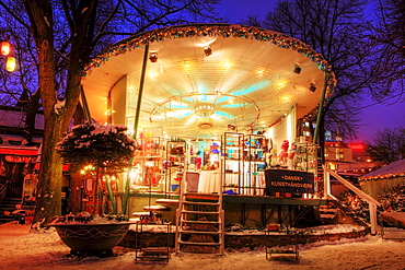 Christmas arts and crafts stall in Tivoli, Copenhagen, Denmark, Europa