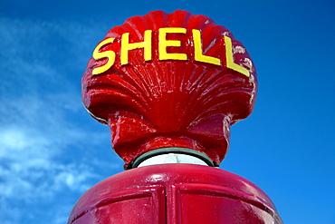 Old Shell oil petrol gasoline pump