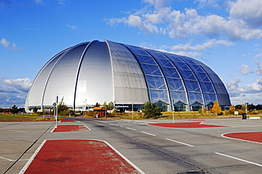 Leisure and amusement park with water park Tropical Islands, former cargo lifter hall, shipyard for airships, Aerium, Brand in the Spree Forest, Lower Lusatia, Lusatia, Brandenburg, Germany, Europe