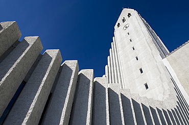 Hallgrimskirkja Church, landmark of Reykjavik, Iceland, Europe