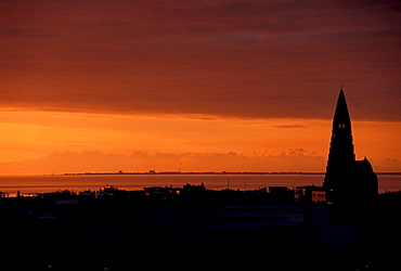 Hallgrimskirkja Church in Reykjavik, Iceland, Europe