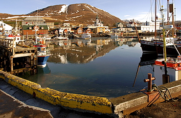 Port of Husavik, whale watching town in northern Iceland, Iceland, Europe