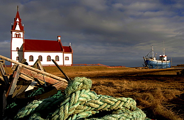 Scene at Raufarhoefn, North Iceland, Iceland, Europe