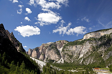 Rautal valley at St. Vigil, Dolomites, South Tyrol, Italy, Europe