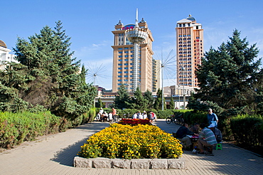 The skyline of Harbin, Heilongjiang, China, Asia