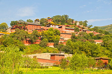 Wutai Shan monastic site, Mount Wutai, Unesco World Heritage Site, Shanxi, China, Asia