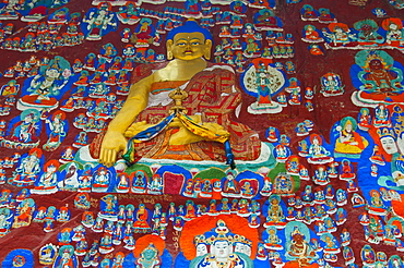 The Blue Buddha in Lhasa, Tibet, Asia