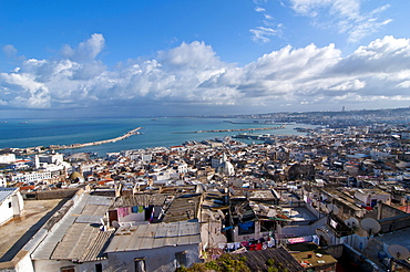 View over the Unesco World Heritage site, the Kasbah, historic district of Algiers, Algeria, Africa