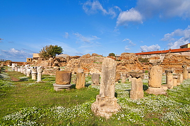 Ancient Roman bath in Cherchell, Algeria, Africa