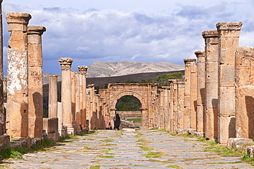 The Roman ruins of Djemila, Unesco World Heritage Site, Kabylie, Algeria, Africa