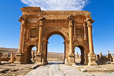 Roman ruins of Timgad, UNESCO World Heritage Site, Algeria, Africa