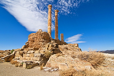 The Roman ruins of Timgad, Unesco World Heritage Site, Algeria, Africa