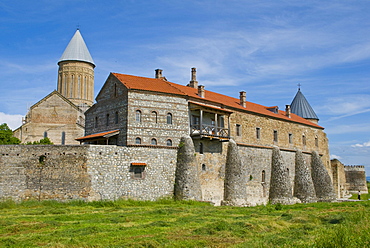 Fortress monastery, Alaverdi Monastery, Kakheti, Georgia, Caucasus