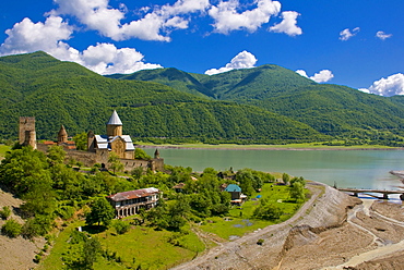 Fortress monastery, Alaverdi Monastery, Kakheti, Georgia, Caucasus