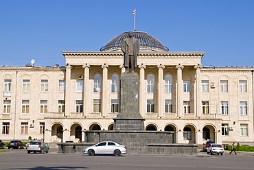 Last standing statue of Stalin in his hometown of Gori, Georgia, Caucasus, Middle East