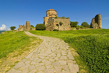 Jvari Monastery, Jvari Church on a hill, Mtskheta, Georgia, Middle East