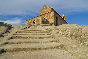 Steps leading up to the Uplistsulis Eklesia, Princes Church, Uplistsikhe, Georgia, Middle East