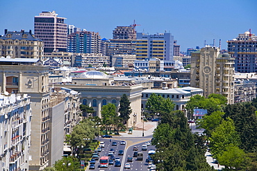 View over Baku, panoramic view, Azerbaijan, Middle East