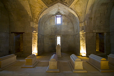 Interior view of the Palace of the Shirvanshahs, Shirvan Shahs, Baku, Azerbaijan, Middle East