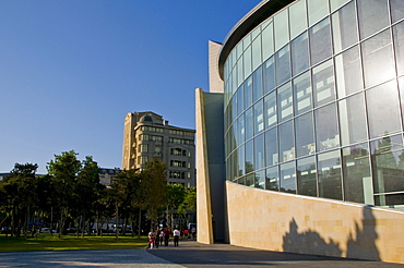 Modern building, Baku, Azerbaijan, Caucasus Region, Eurasia