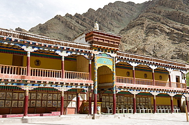 Tibetan Buddhist monastery, Hemis monastery, gallery buildings, Drukpa sect, the Himalayas, Ladakh, Jammu and Kashmir, India, South Asia, Asia