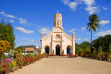 Catholic Church of St. Theresa, French colonial era, Savannakhet, Laos, Southeast Asia, Asia