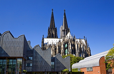 Cologne Cathedral, Museum Ludwig, Cologne, North Rhine-Westphalia, Germany, Europe