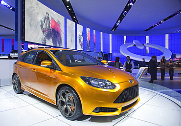 The Ford Focus ST on display at the North American International Auto Show, Detroit, Michigan, USA