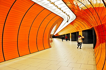 Marienplatz U-Bahn underground railway station, Munich, Bavaria, Germany, Europe