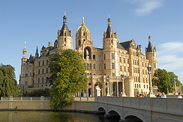 Schwerin Castle, Schwerin, Mecklenburg-Western Pomerania, Germany, Europe