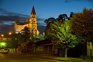 Wooden Church of Puerto Veras, Region X, Region de los Lagos, Lake District, Patagonia, Chile, South America