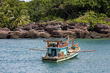 Fishing boat off Phu Quoc Island, Vietnam, Southeast Asia