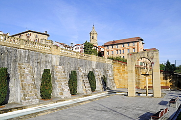 Ramparts of Hondarribia, coastal village, Irun, Pais Vasco, Basque Country, Spain, Europe