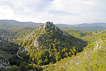 Landscape, Arantzazu, Onati, Gipuzkoa province, Pais Vasco, Basque Country, Spain, Europe