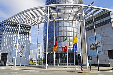 RWE Tower, high-rise building, Evonik Industries, an energy company, power station, corporate head office, registered office, Essen, Ruhr area, North Rhine-Westphalia, Germany, Europe