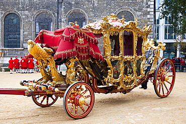 Golden state coach, Lord Mayor's Show in the City of London, England, United Kingdom, Europe