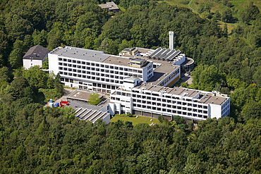 Aerial view, Klinik Koenigsfeld hospital, medical center, Windgarten, Ennepetal, North Rhine-Westphalia, Germany, Europe