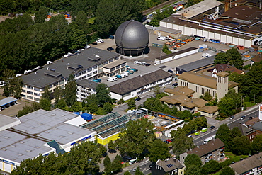 Aerial view, municipal utilities, Gevelsberg, North Rhine-Westphalia, Germany, Europe