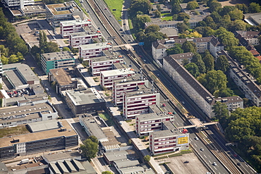 Aerial view, ETEC Essen on the A40, Technology Center Essen, Essen, Ruhrgebiet region, North Rhine-Westphalia, Germany, Europe