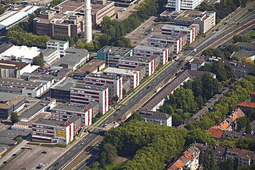 Aerial view, ETEC Essen on the A40, Technology Center Essen, Essen, Ruhrgebiet region, North Rhine-Westphalia, Germany, Europe