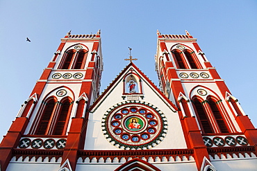 Catholic Church, Bharathi Street, Pondicherry, French Quarter, Tamil Nadu, India, Asia